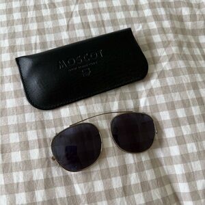 Moscot Clip-On Sunglasses with case